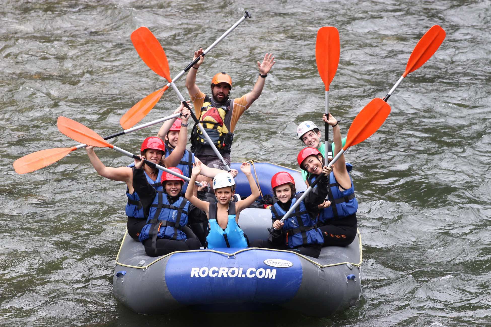 Family group Rafting