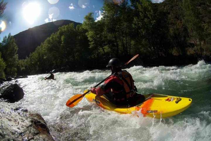 white water kayak in Pyrenees