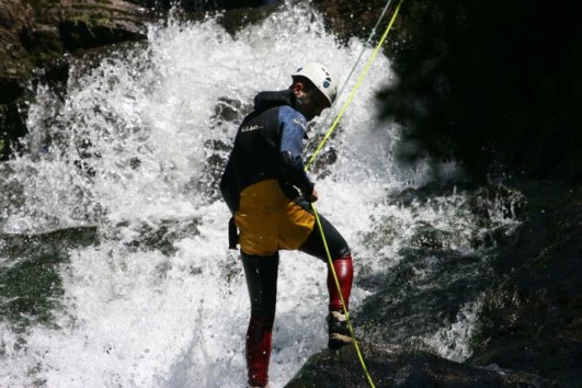 Canyoning activity