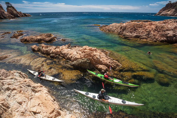 Sea kayak in Costa Brava