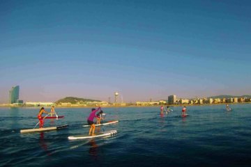 Paddle SUP in Barcelona