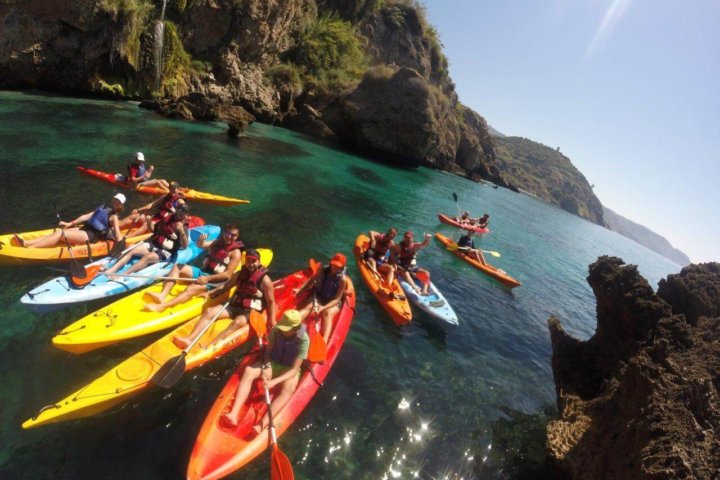 Sea kayaking in Nerja