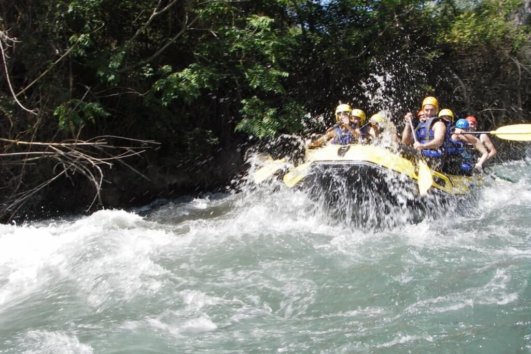 White water rafting in Spain